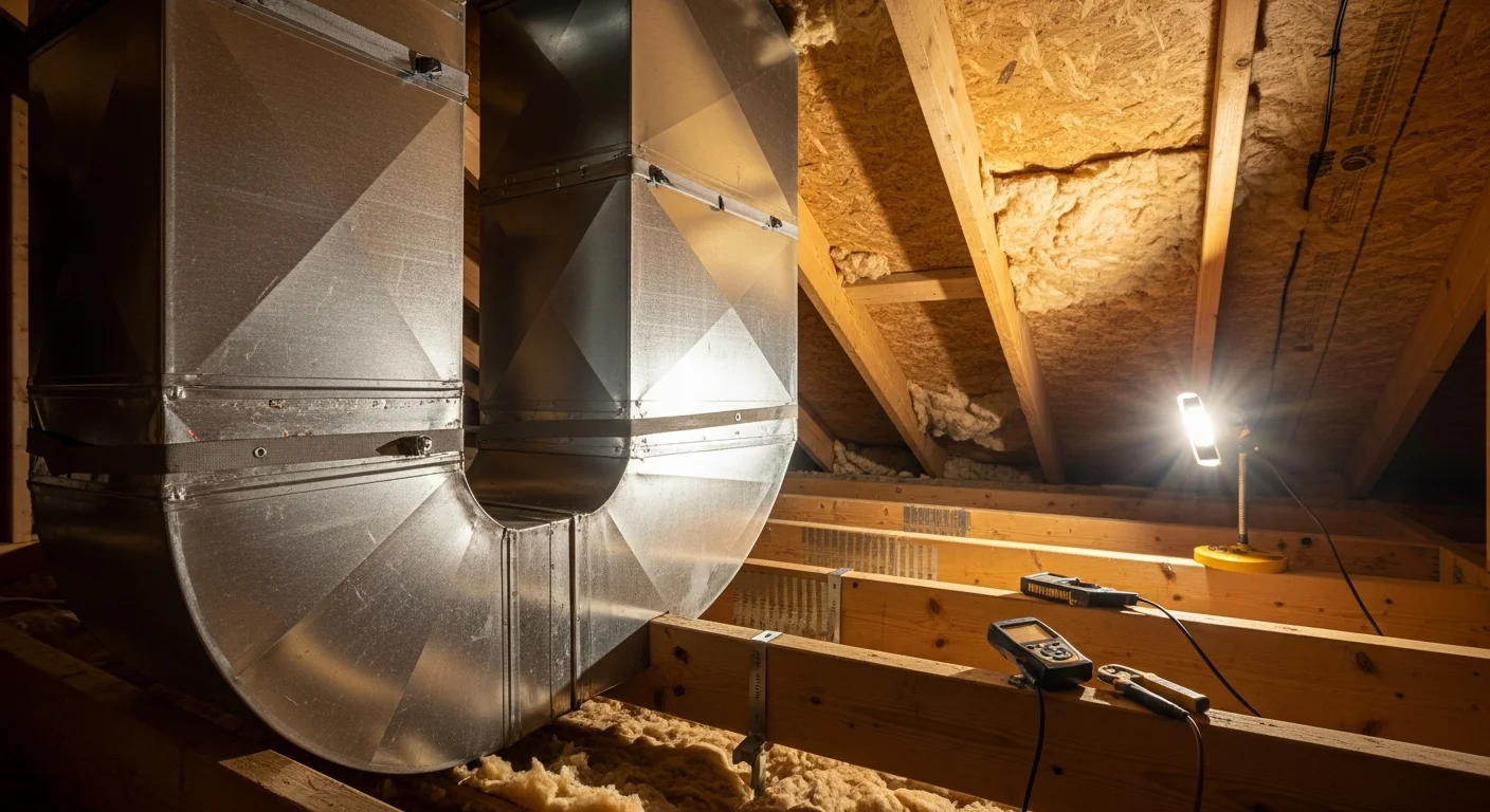 Ductwork installation in a commercial building