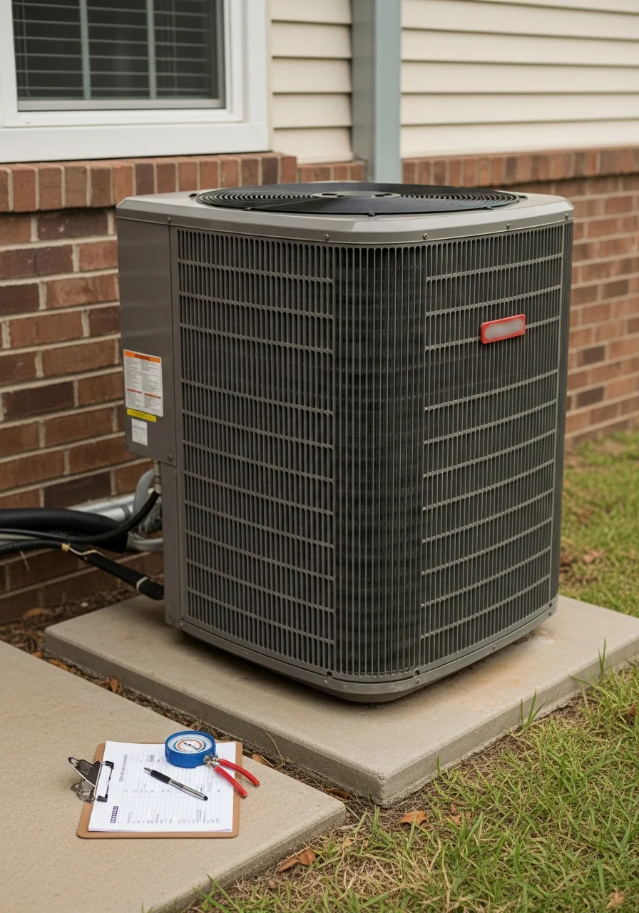 A service professional assessing a Gretna property's exterior, demonstrating local knowledge and attention to detail.