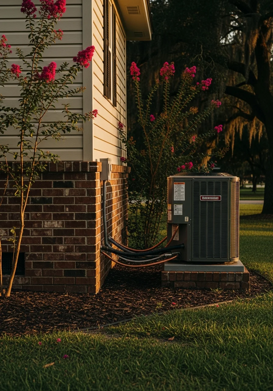 A service professional inspecting a Port Allen home's exterior, showing local expertise and attention to detail.